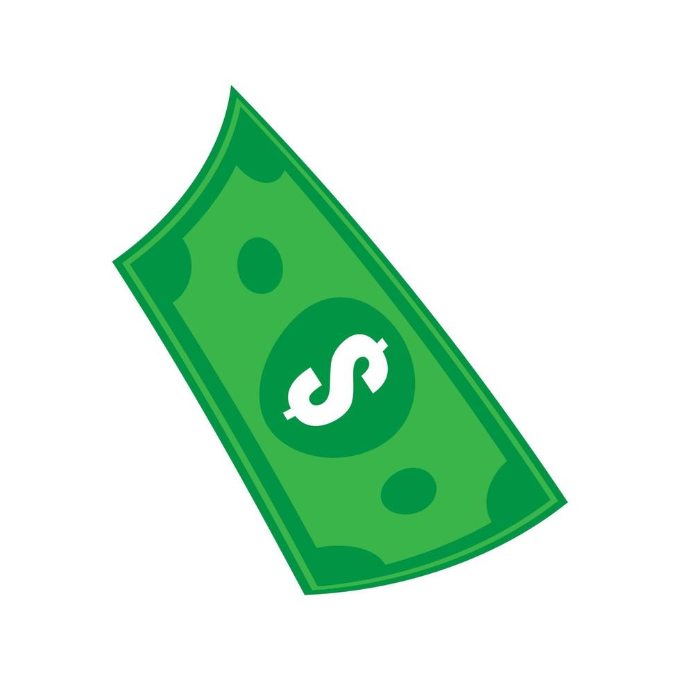 Illustration vector graphic of Dollars flying