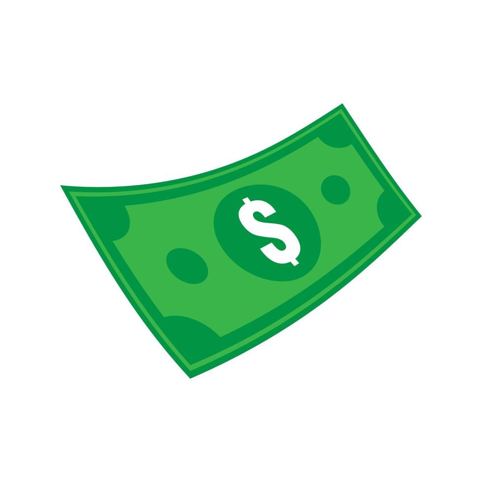 Illustration vector graphic of Dollars flying