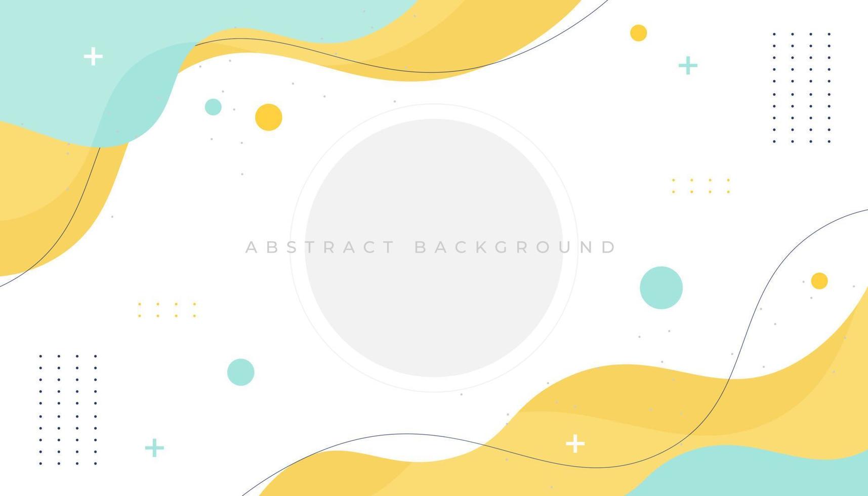 Memphis geometric background with abstract shapes vector