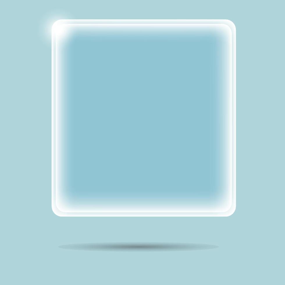 blue ice frame or shape vector