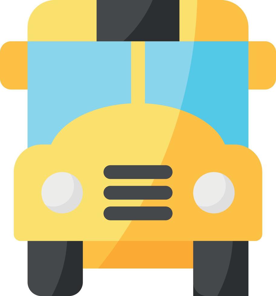 simple school bus vector icon, editable, 48 pixel