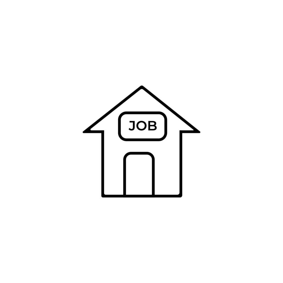 Job icon on white background,business icon vector