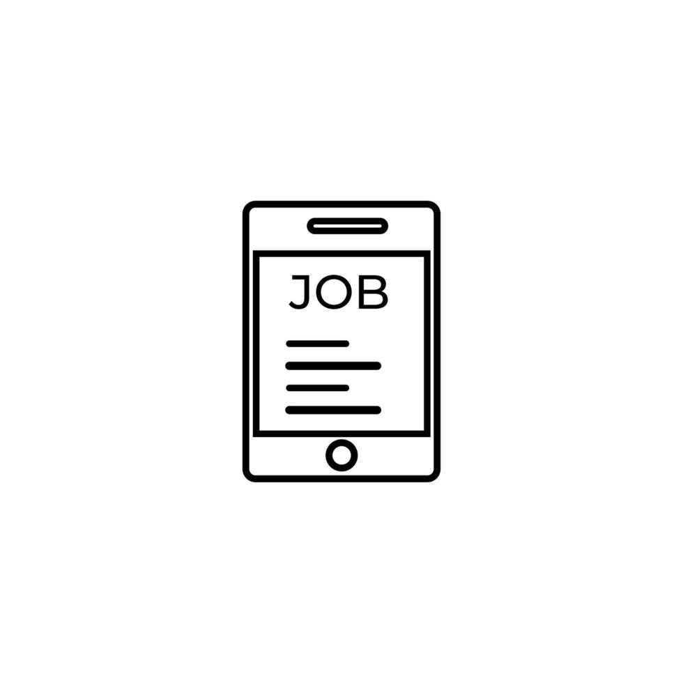 Job icon on white background,business icon vector