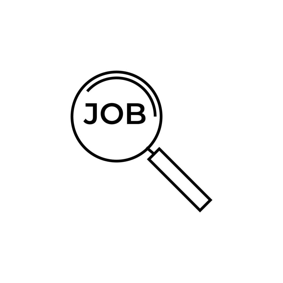Job icon on white background,business icon vector