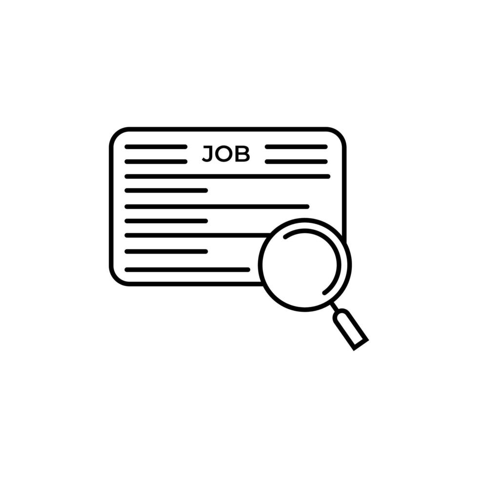 Job icon on white background,business icon vector