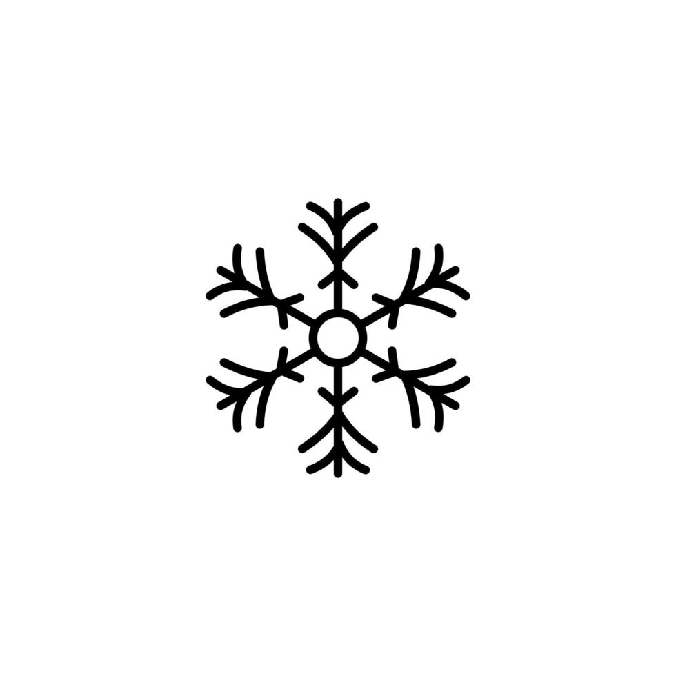 snowflake silhouette illustration vector