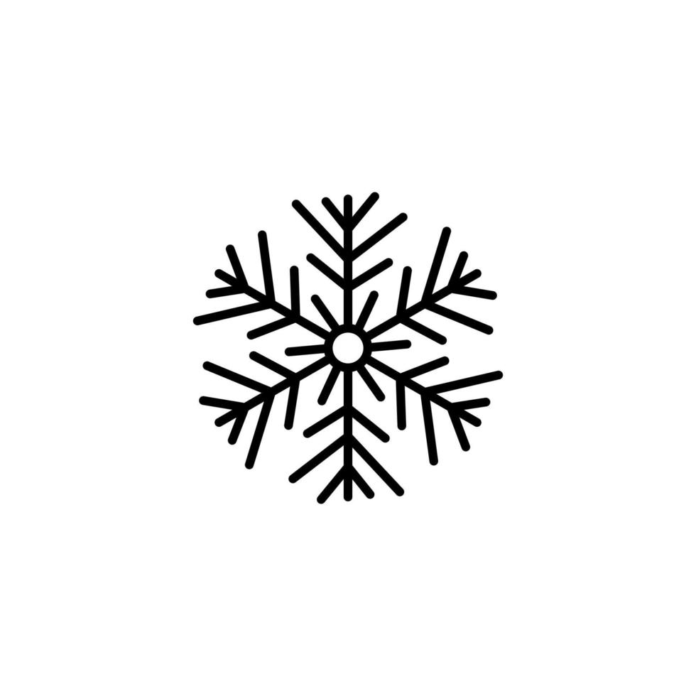 snowflake silhouette illustration vector