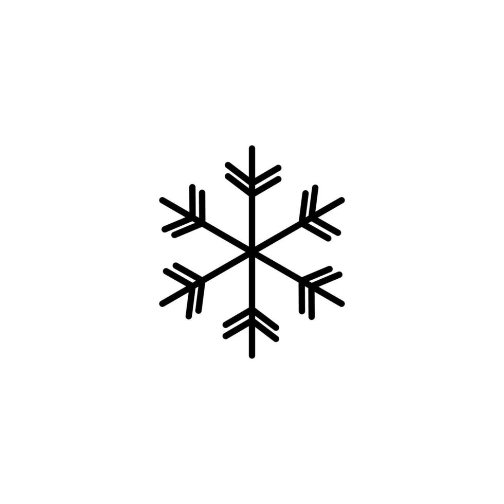 snowflake silhouette illustration vector