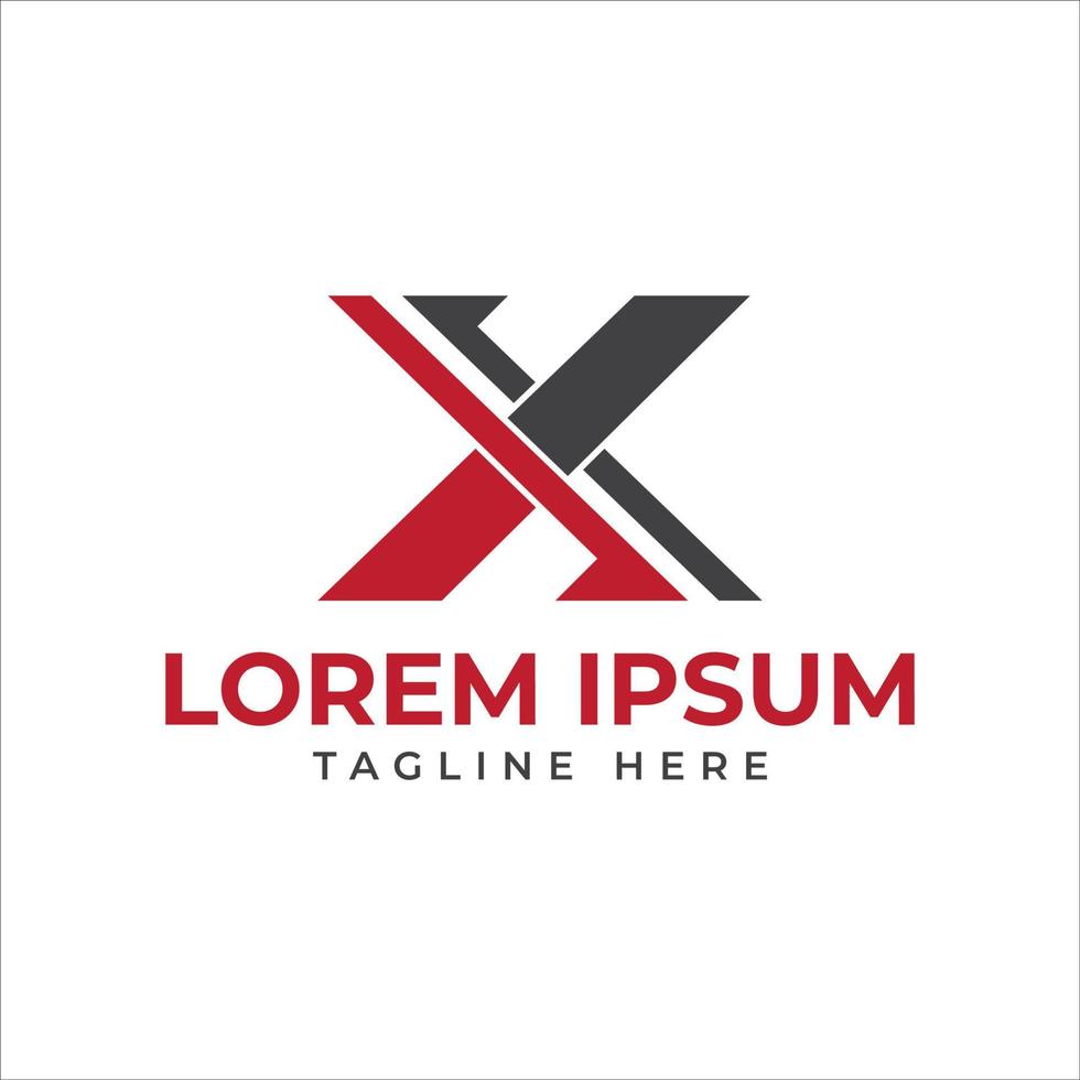 x logo letter mark x letter logo design free vector