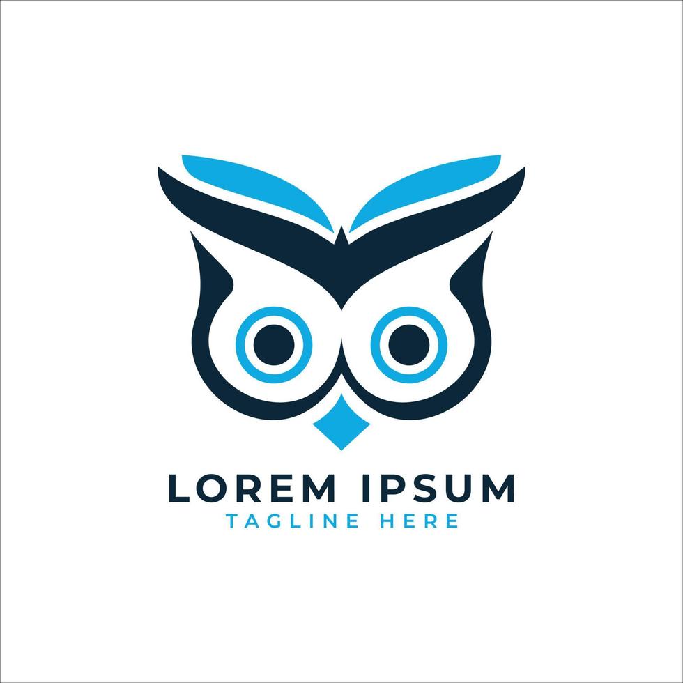 owl logo design concept free vector