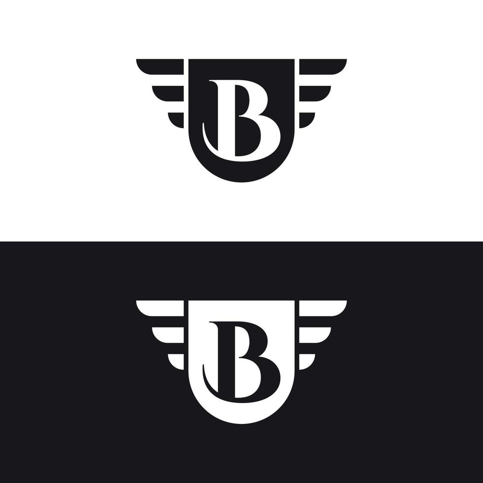 premium elite letter mark B logo design vector template