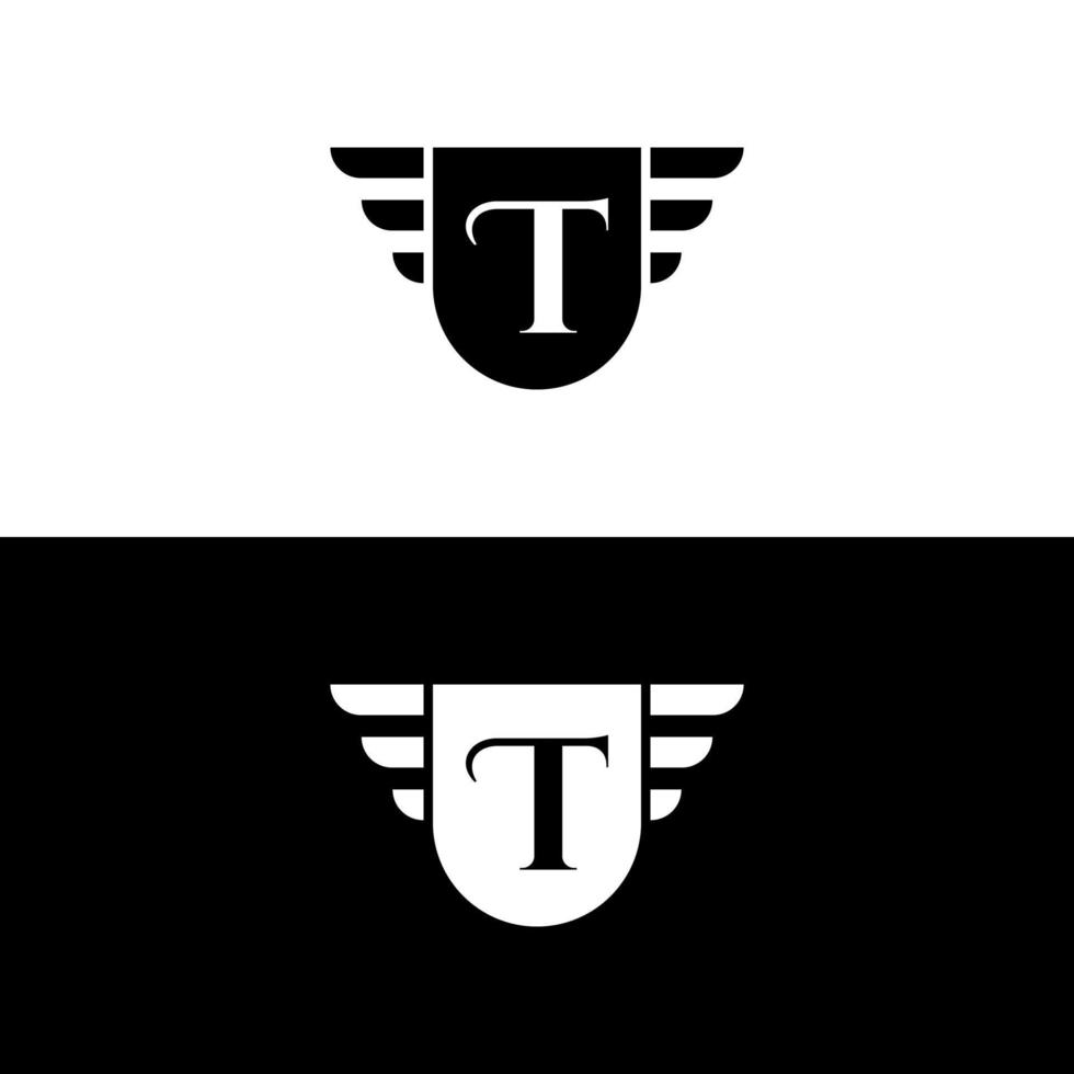 premium elite letter mark T logo design vector template
