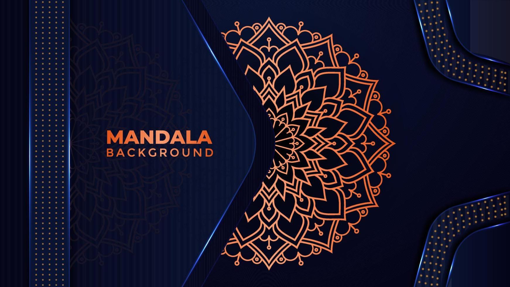 Islamic style decorative luxury mandala background design vector