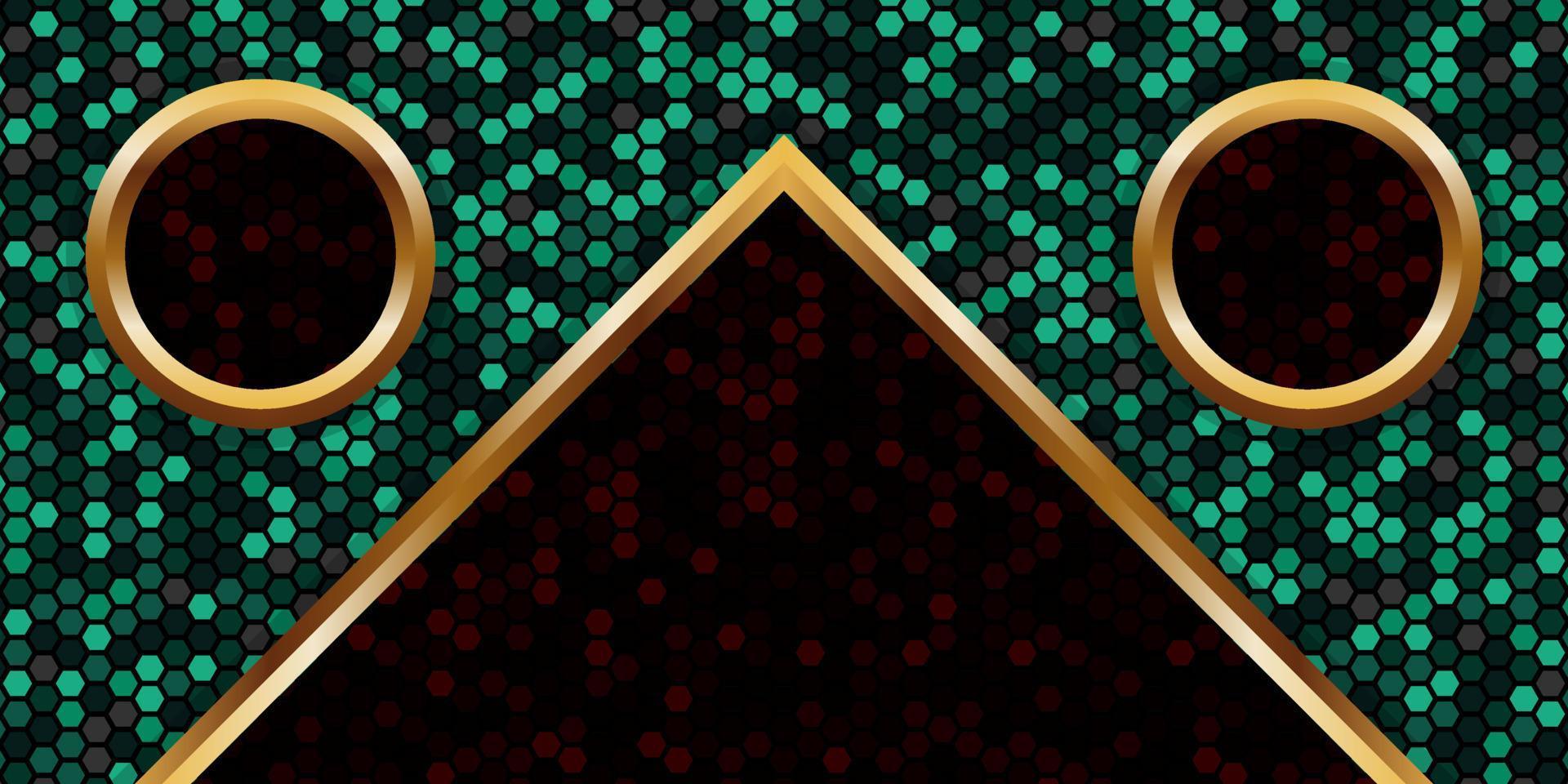 luxury and elegant and unique green gold background vector