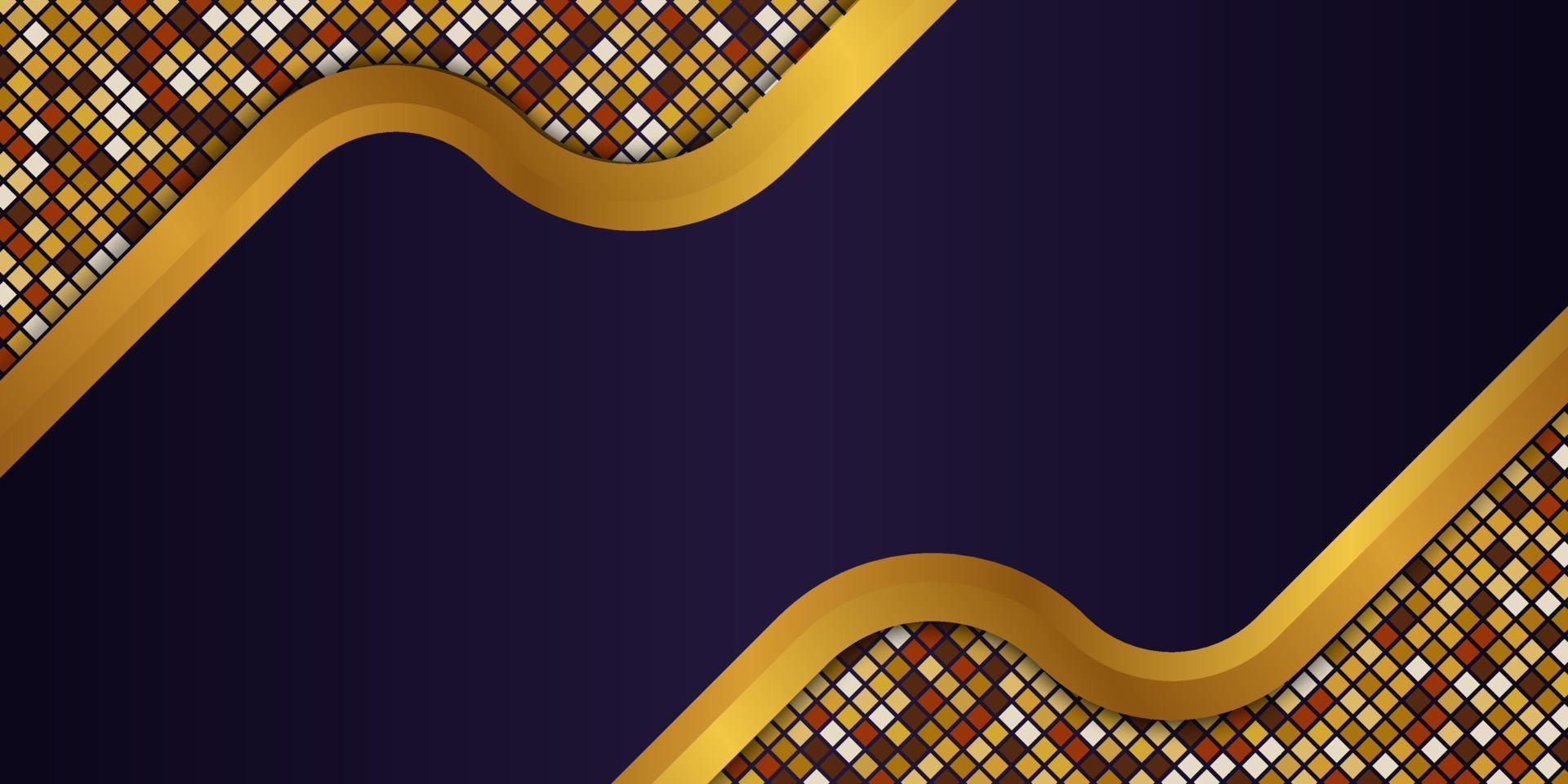 elegant and luxury purple gold background vector