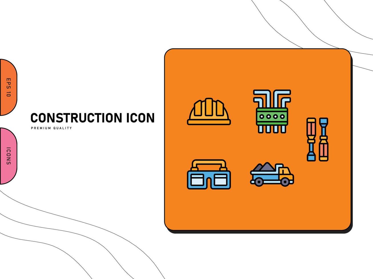 Construction Icon Free Vector Outlined