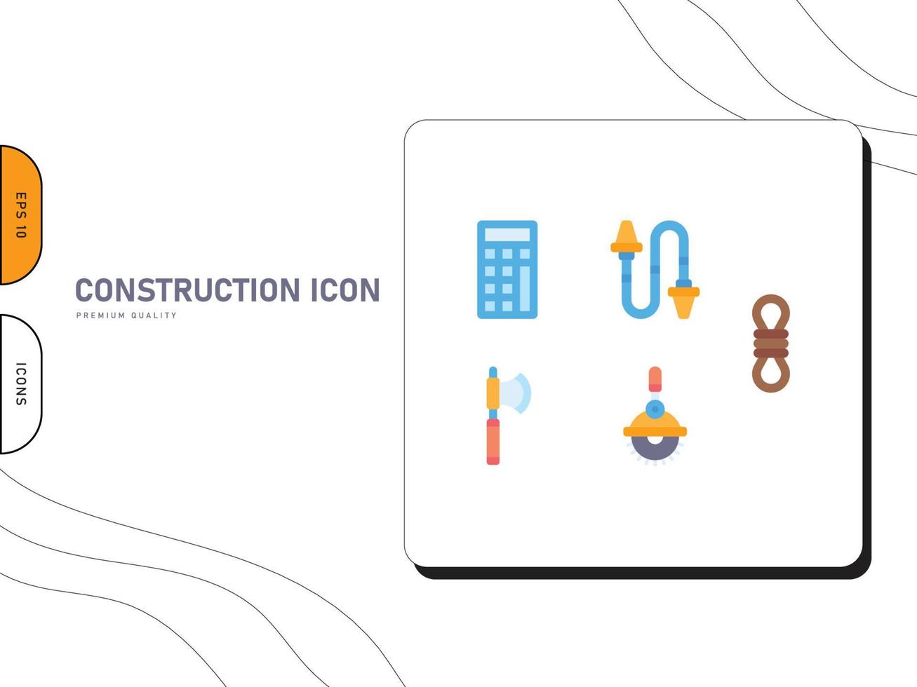 iconos de vector de construcción pro vector