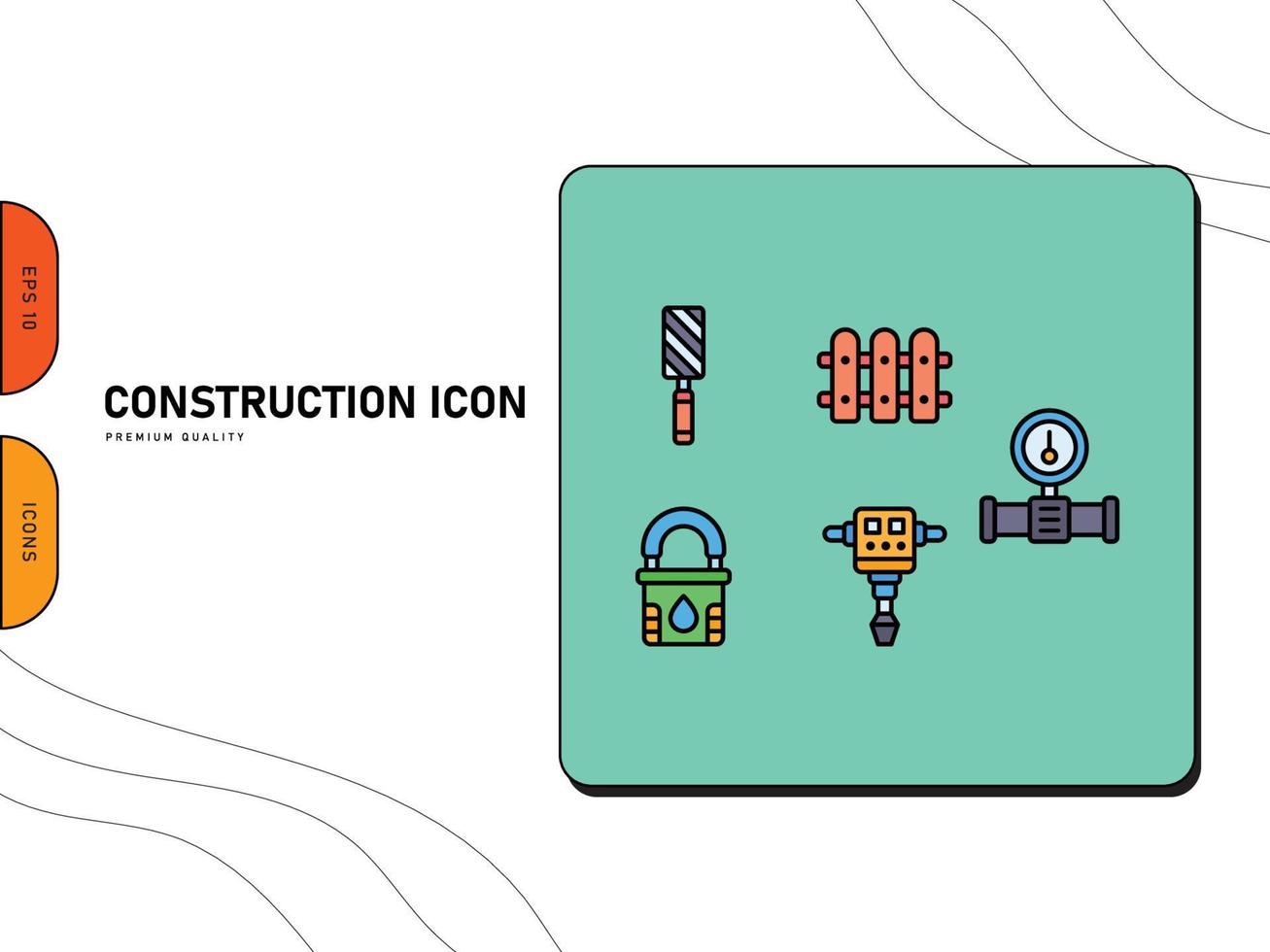 Construction Icon Free Vector Outlined