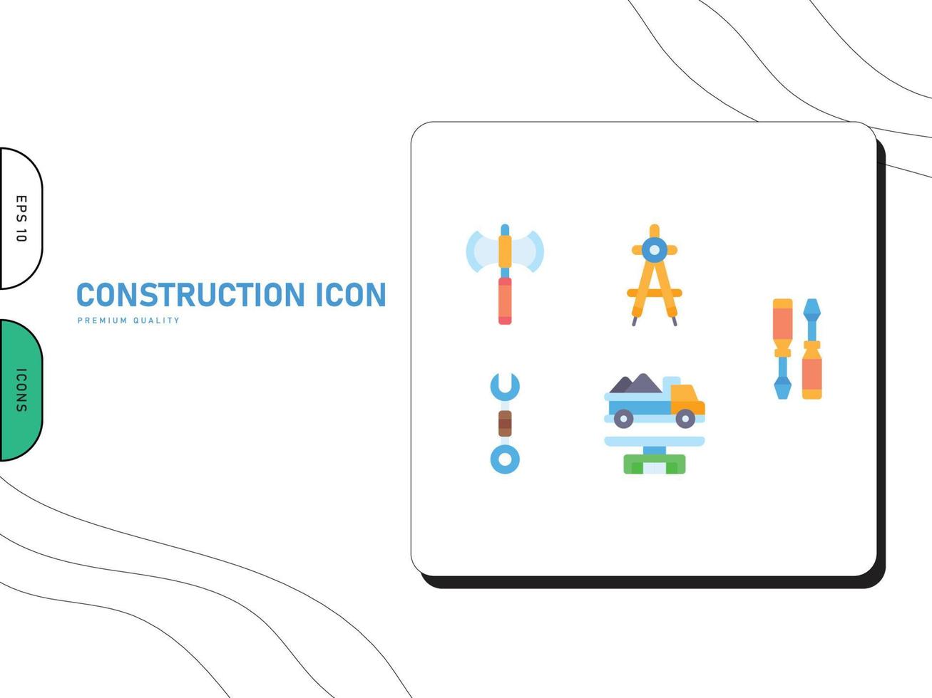 iconos de vector de construcción pro vector