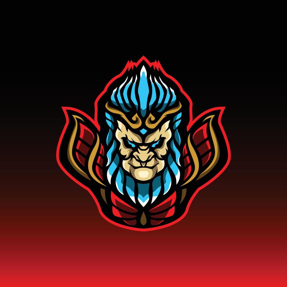 monkey king mascot vector