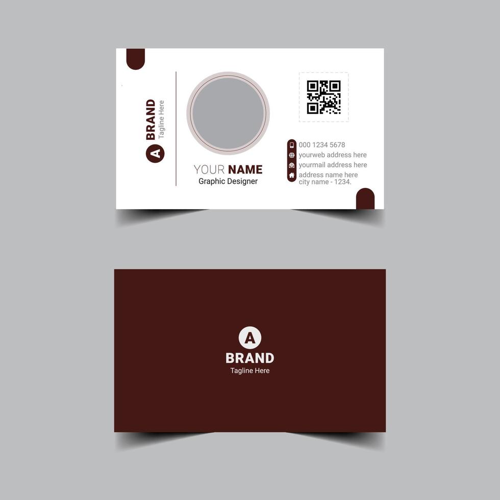 Creative corporate business card template vector