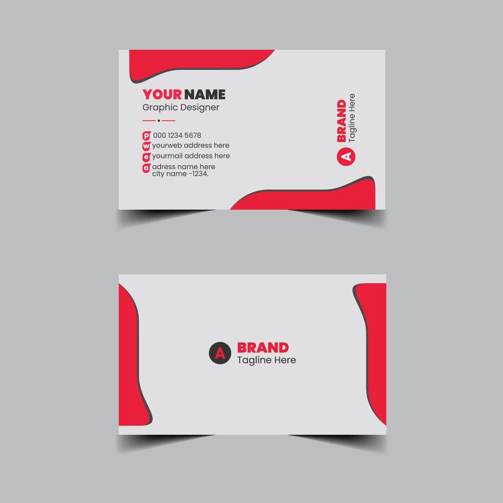 Creative corporate business card template vector