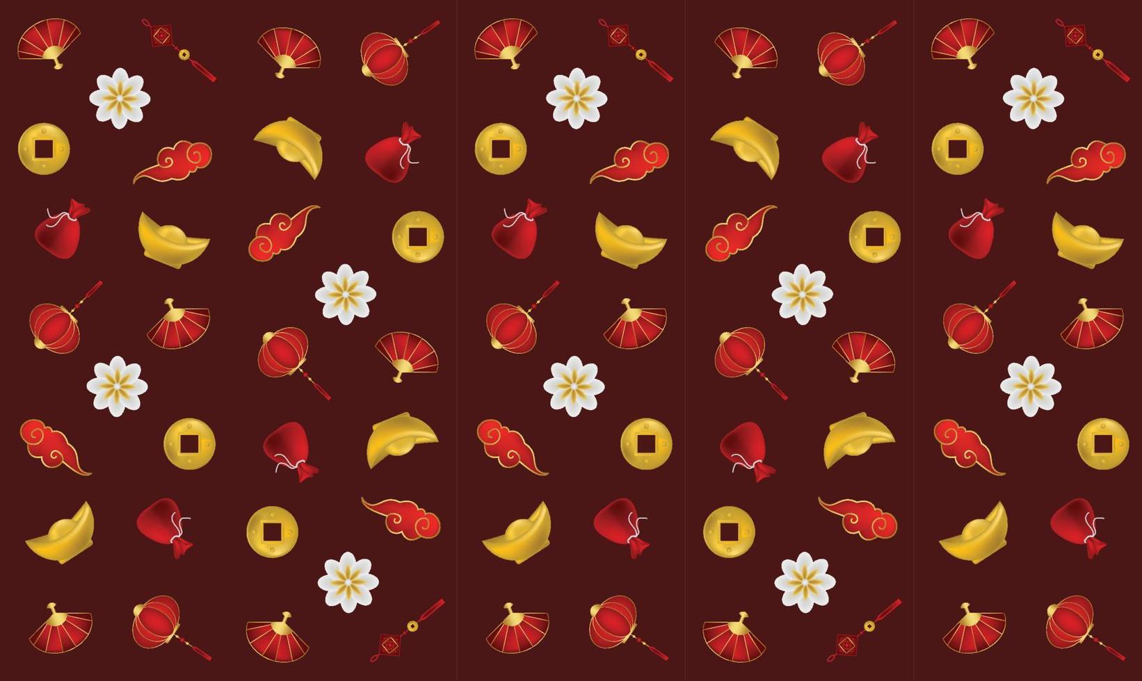 chinese new year pattern illustration background wallpaper banner template flyer poster event label backdrop modern vector design concept premium color digital card ornamental black gold luxury