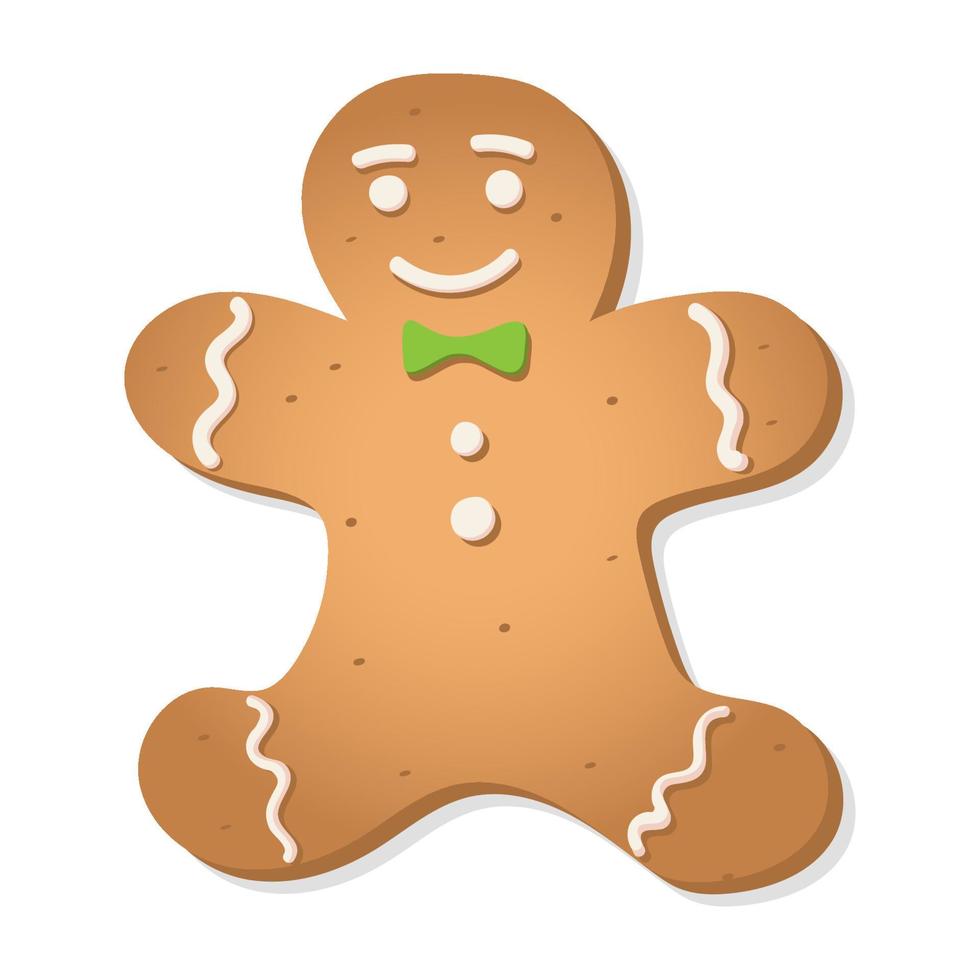 Gingerbread man. Christmas gingerbread. Santa Claus Cookies. Vector illustration