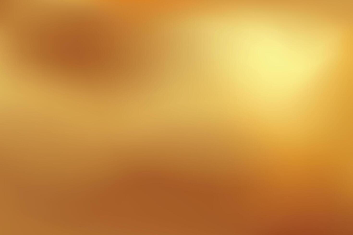 Gold abstract blurred gradient background. Vector illustration.