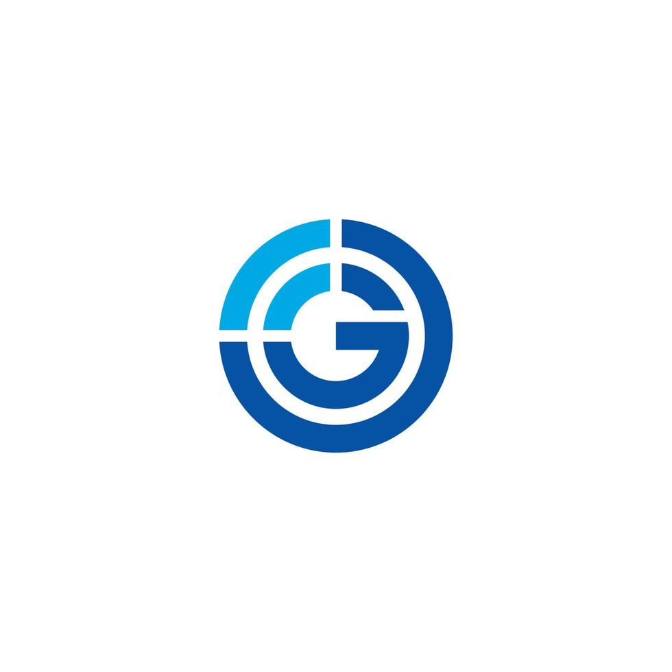 Letter G and Signal logo or icon design vector
