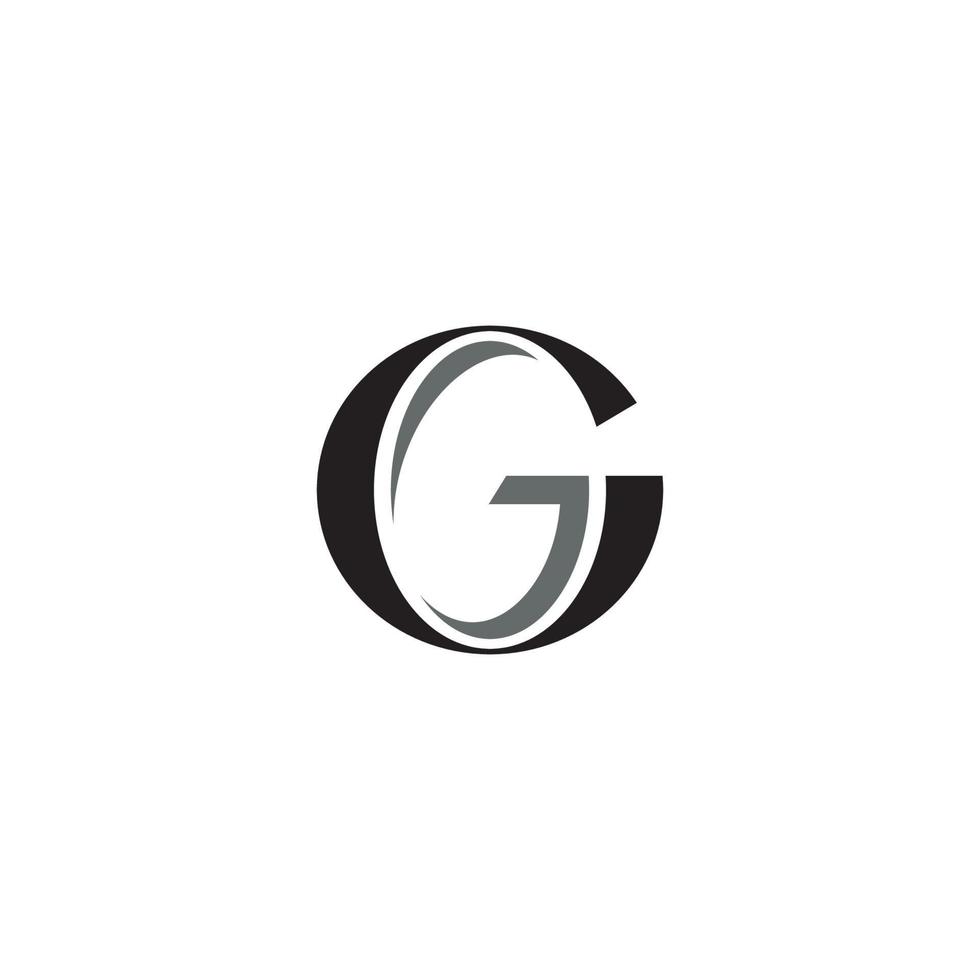 diseño de logotipo o icono de letra g vector