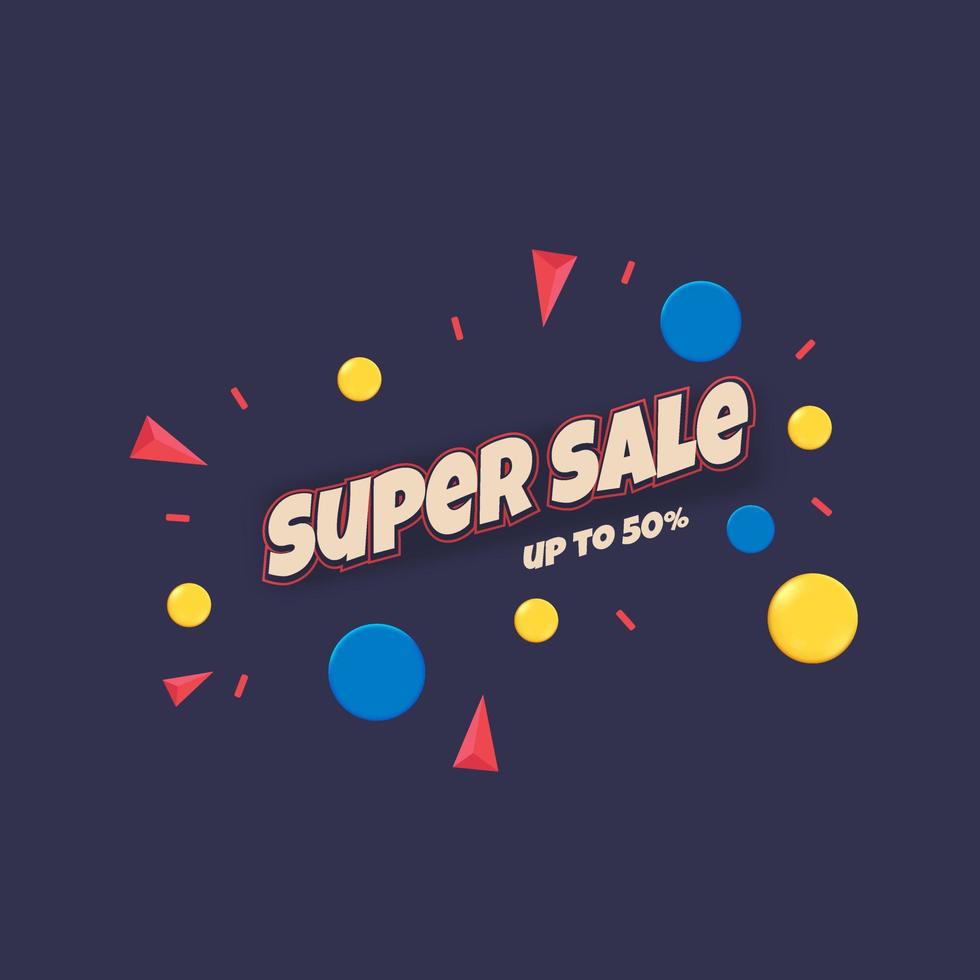 Colorful simple sales background vector