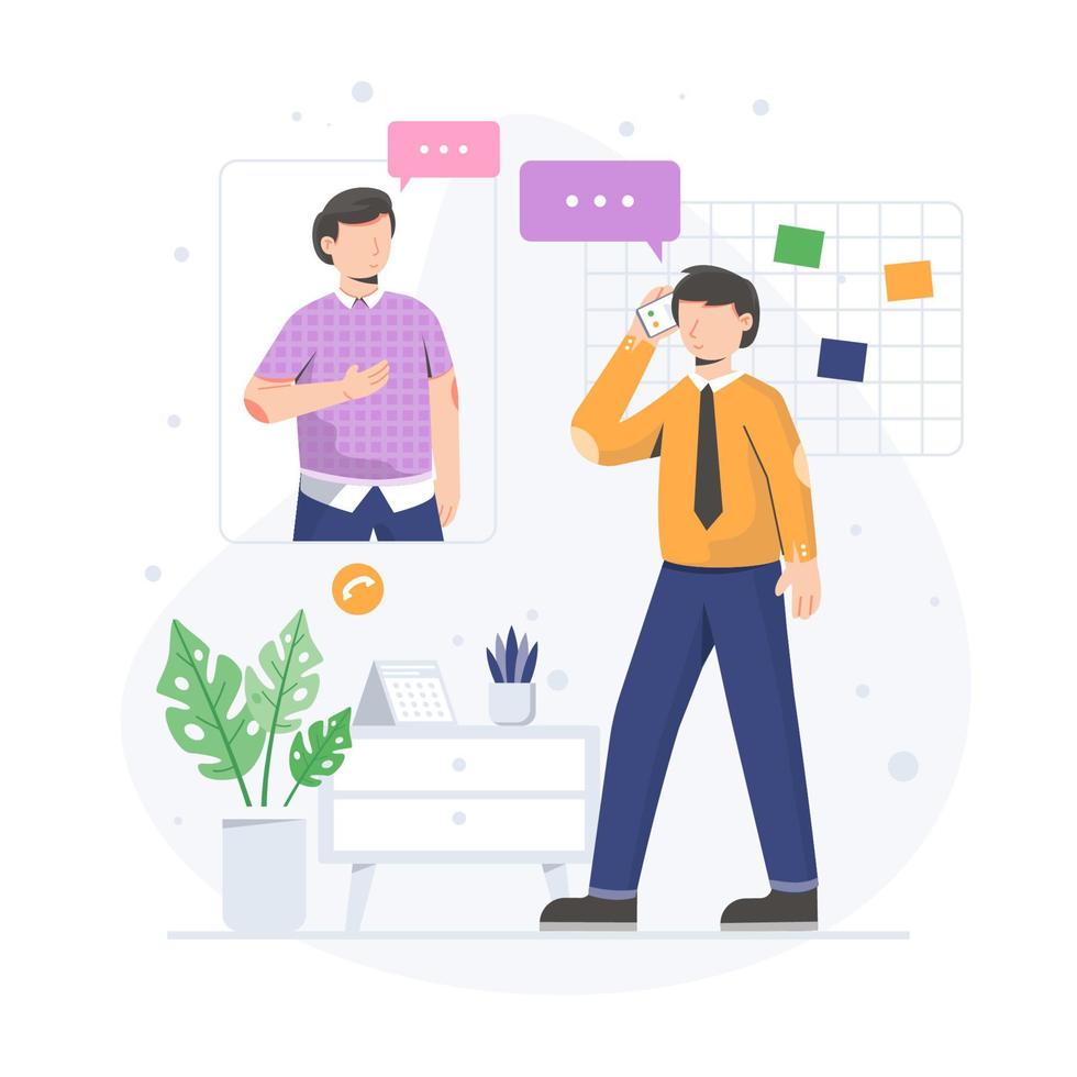 Startup life concept illustration vector