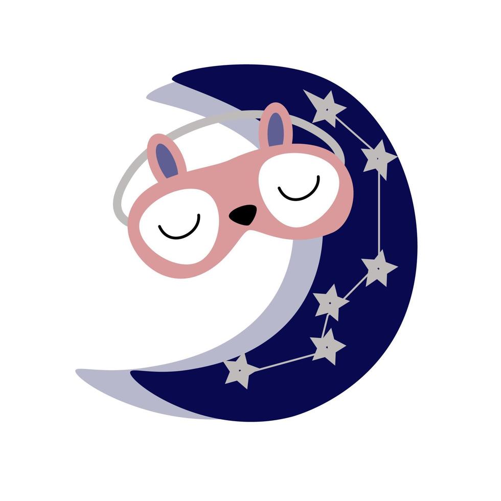 Cute sleep mask. vector