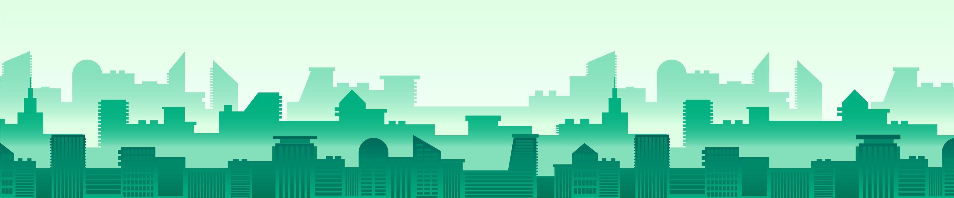 Ilustración de vector de horizonte de ciudad moderna