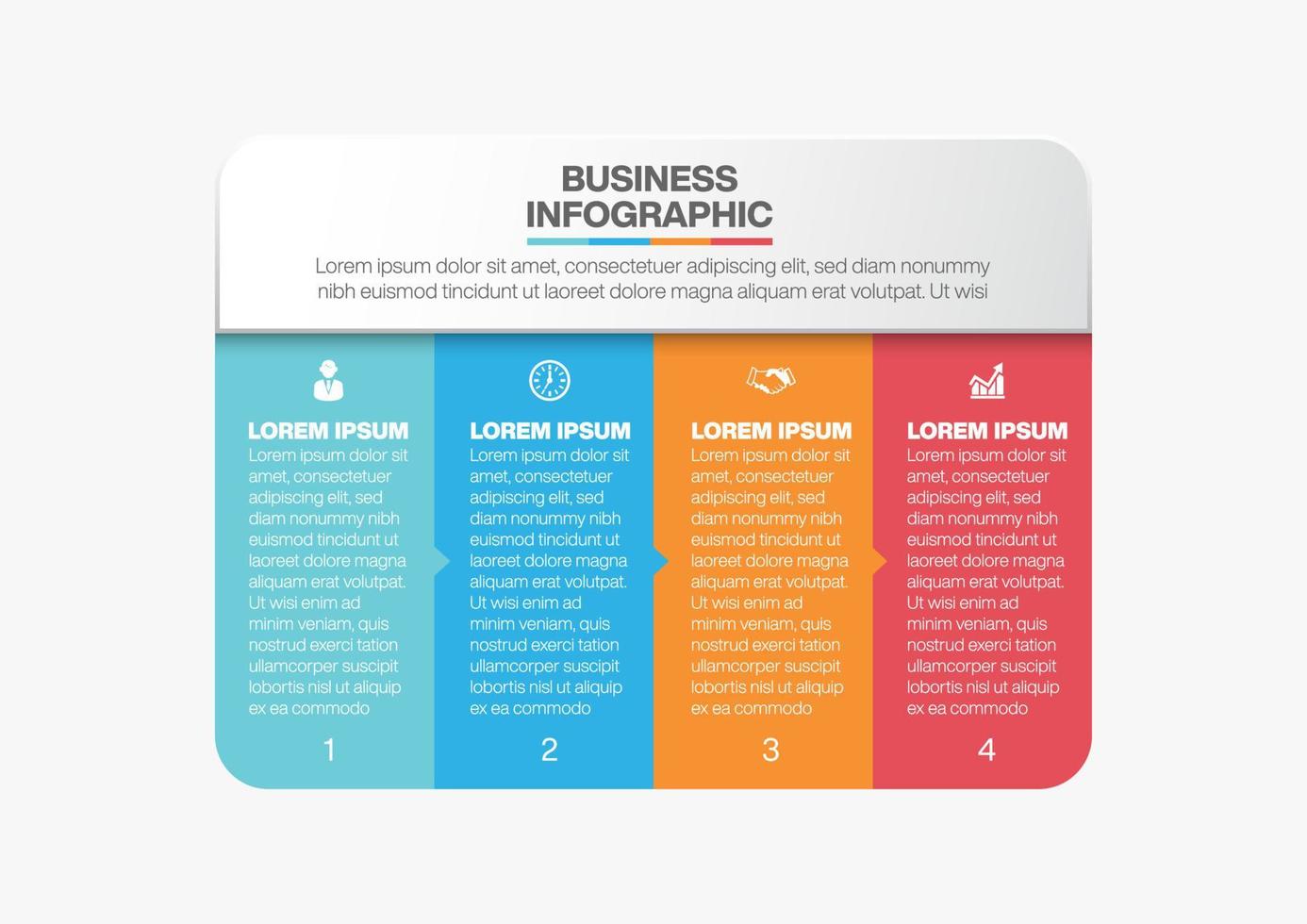Presentation business infographic template vector