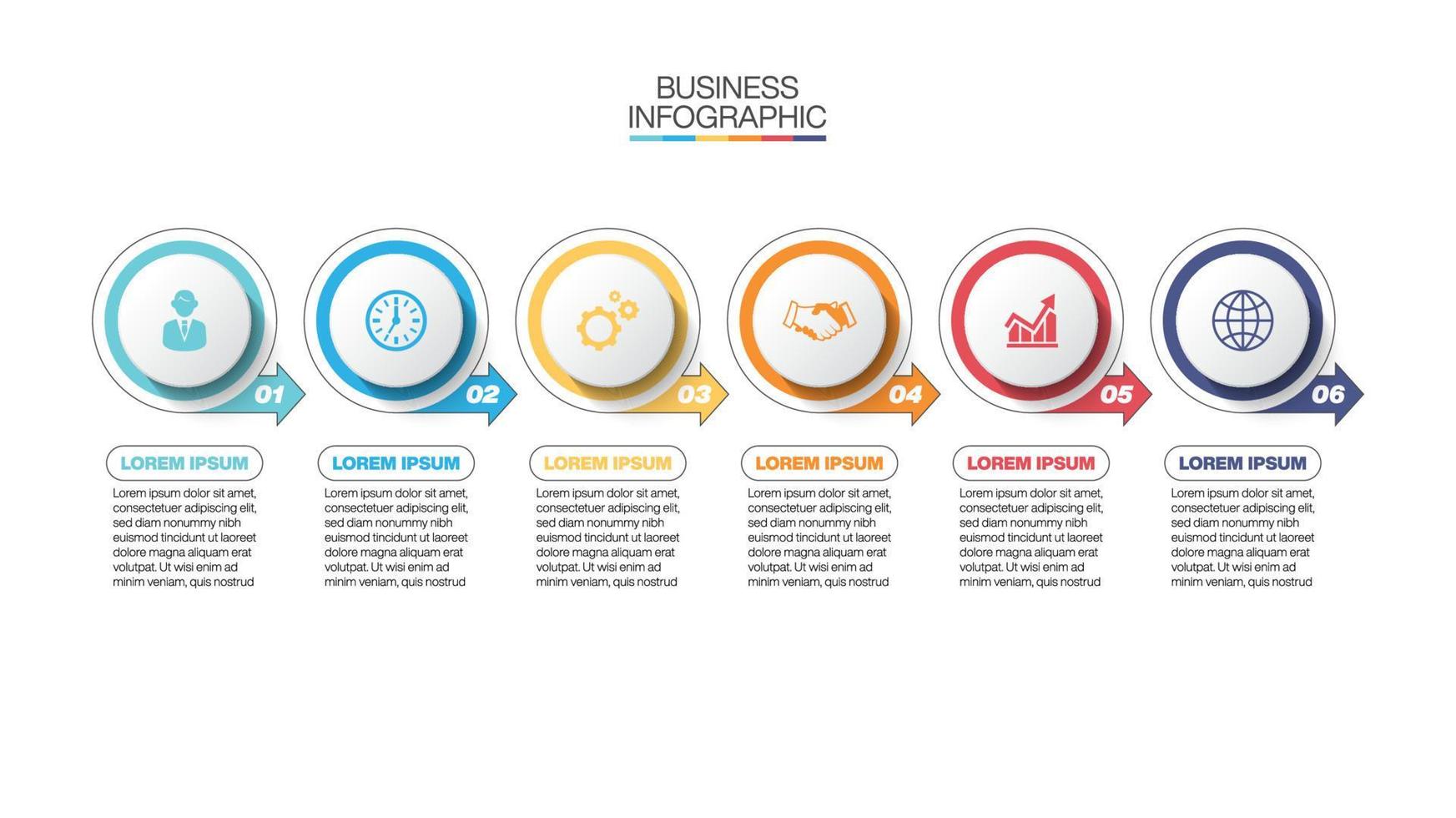 Presentation business infographic template vector
