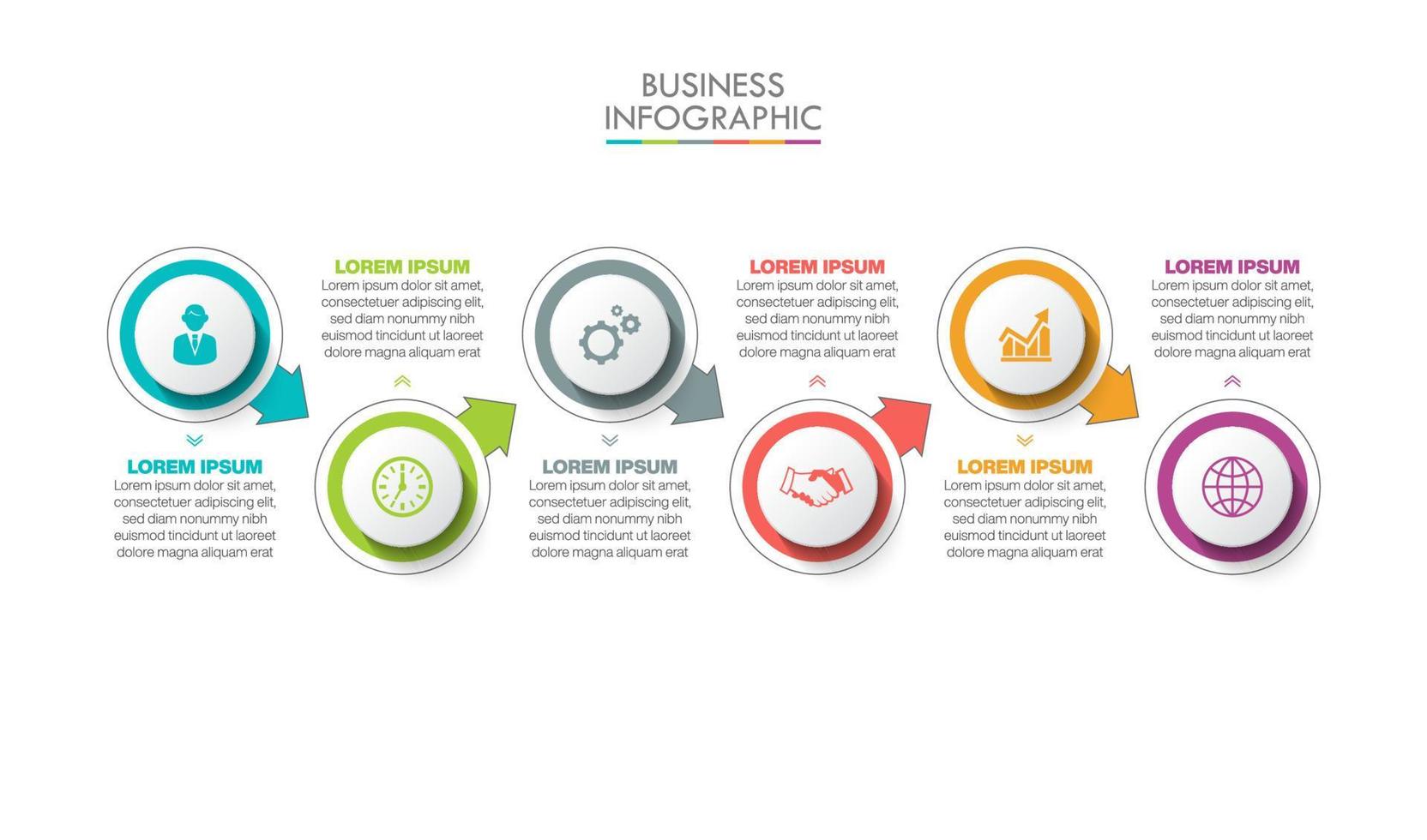 Presentation business infographic template vector