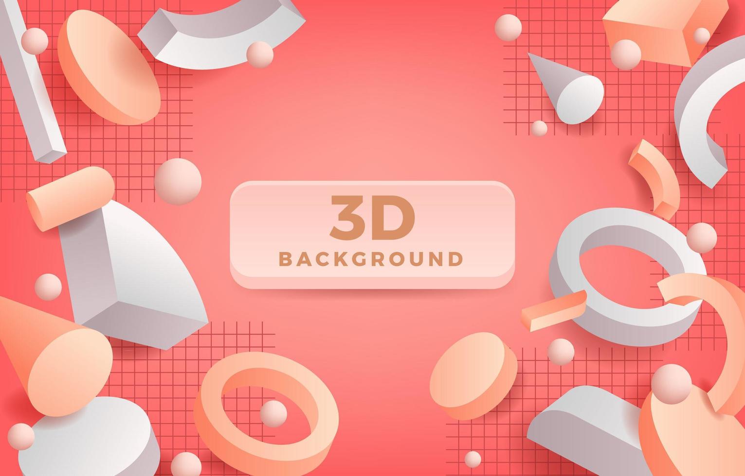 3d Abstract Geometric Background Concept vector