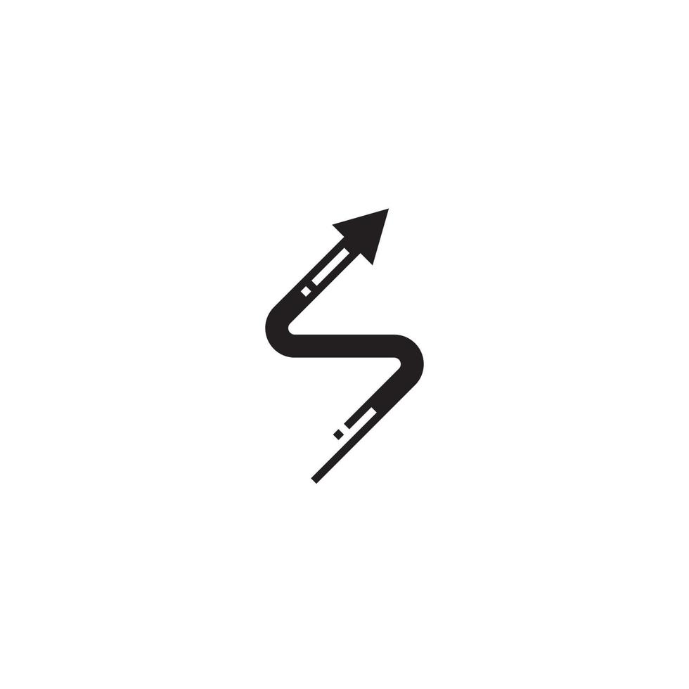Arrow logo or icon design vector