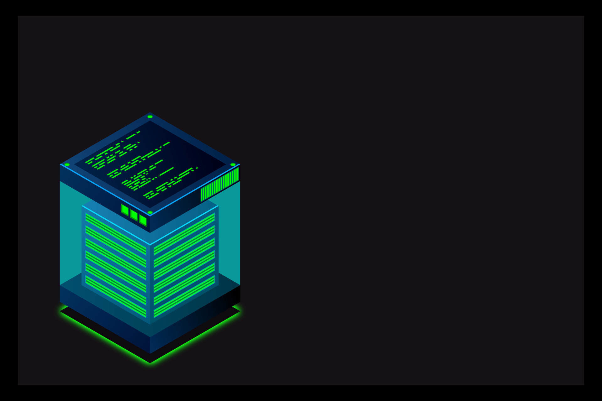 Isometric Digital Technology Web Banner. BIG DATA Machine Learning ... image.