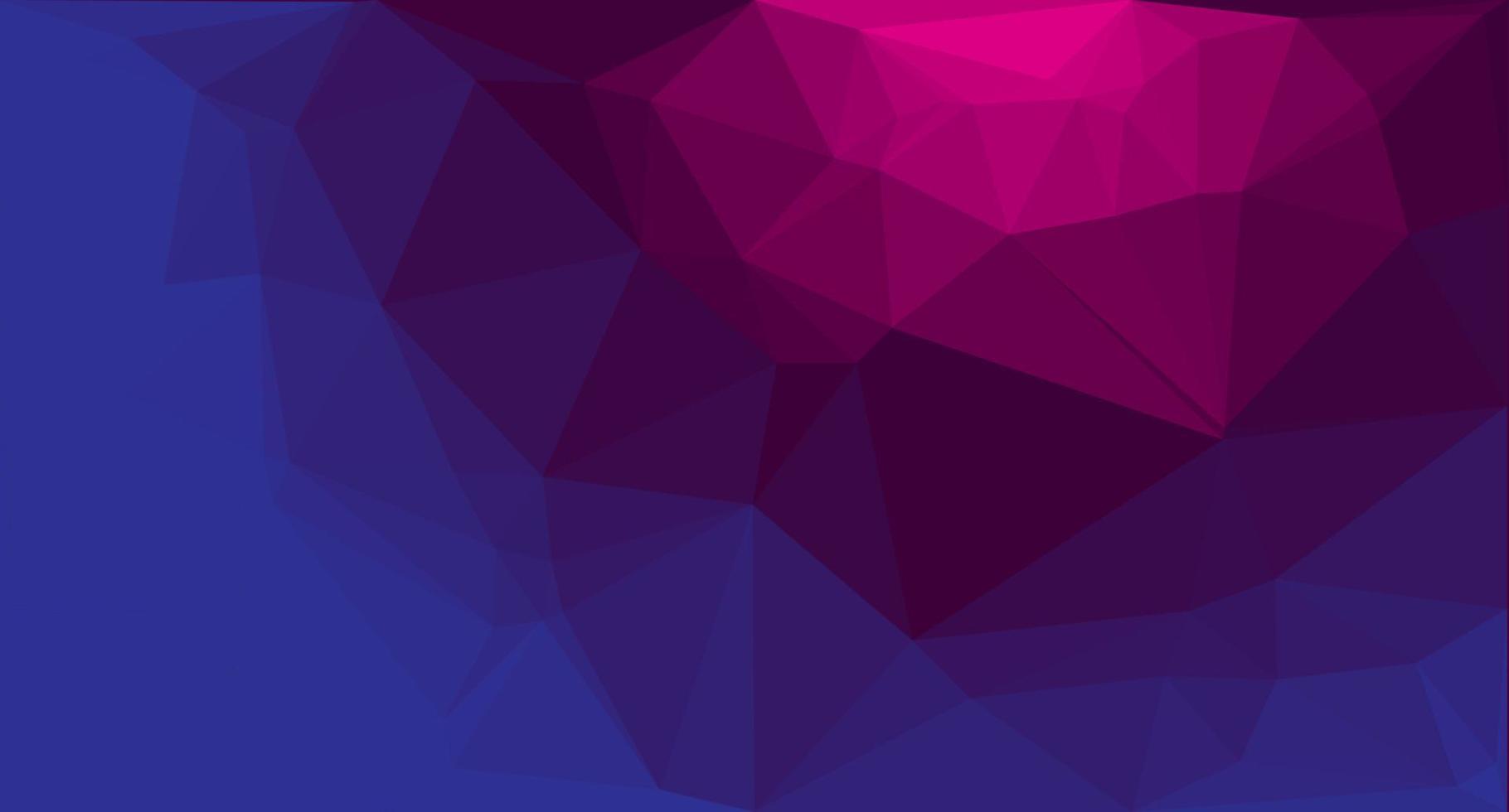 Abstract Low Polygon gradient background illustration. Low poly banner with triangle shapes vector