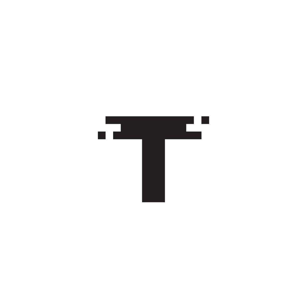 Letter T logo or icon design vector