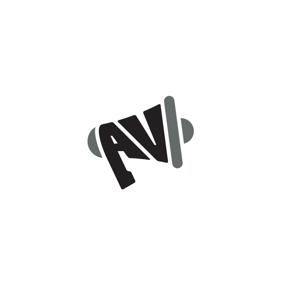 AV Megaphone logo or icon design vector