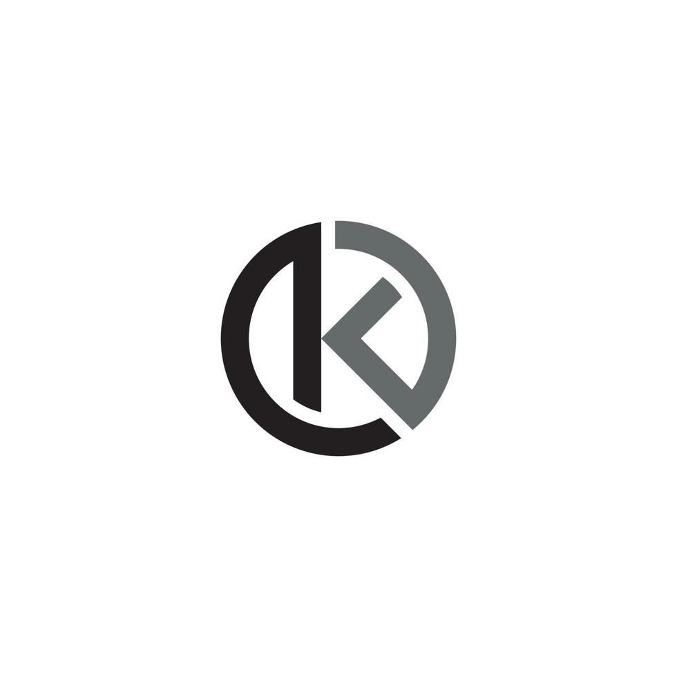 Letter K logo or icon design vector