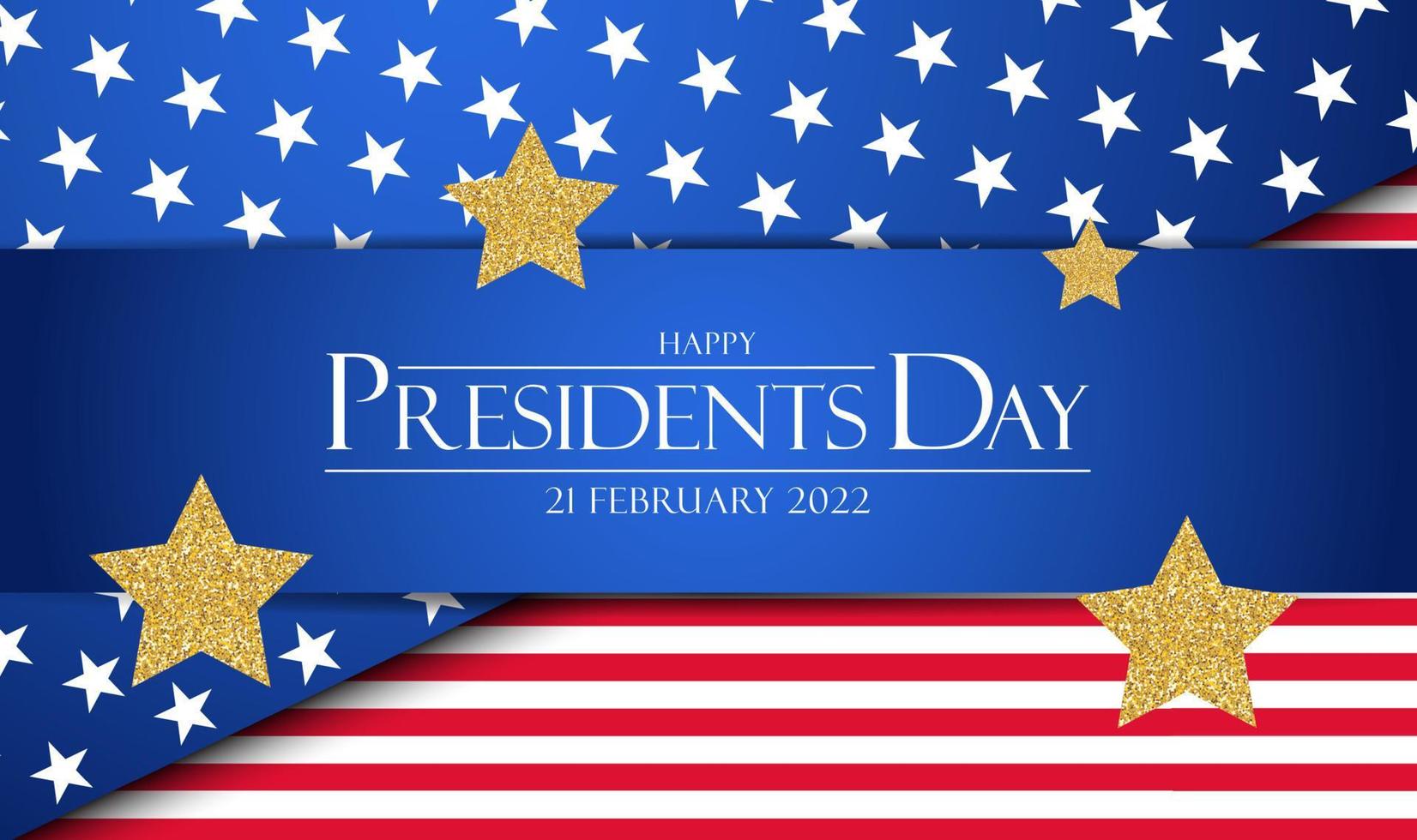 USA President Day Party Holiday Background. Vector Illustartion EPS10