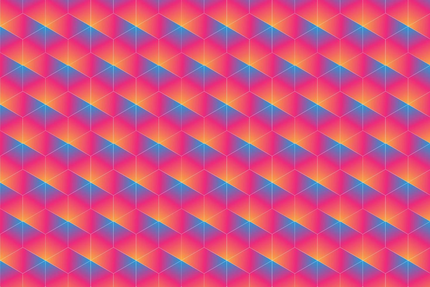 Cube rainbow Pattern Background Gradient vector