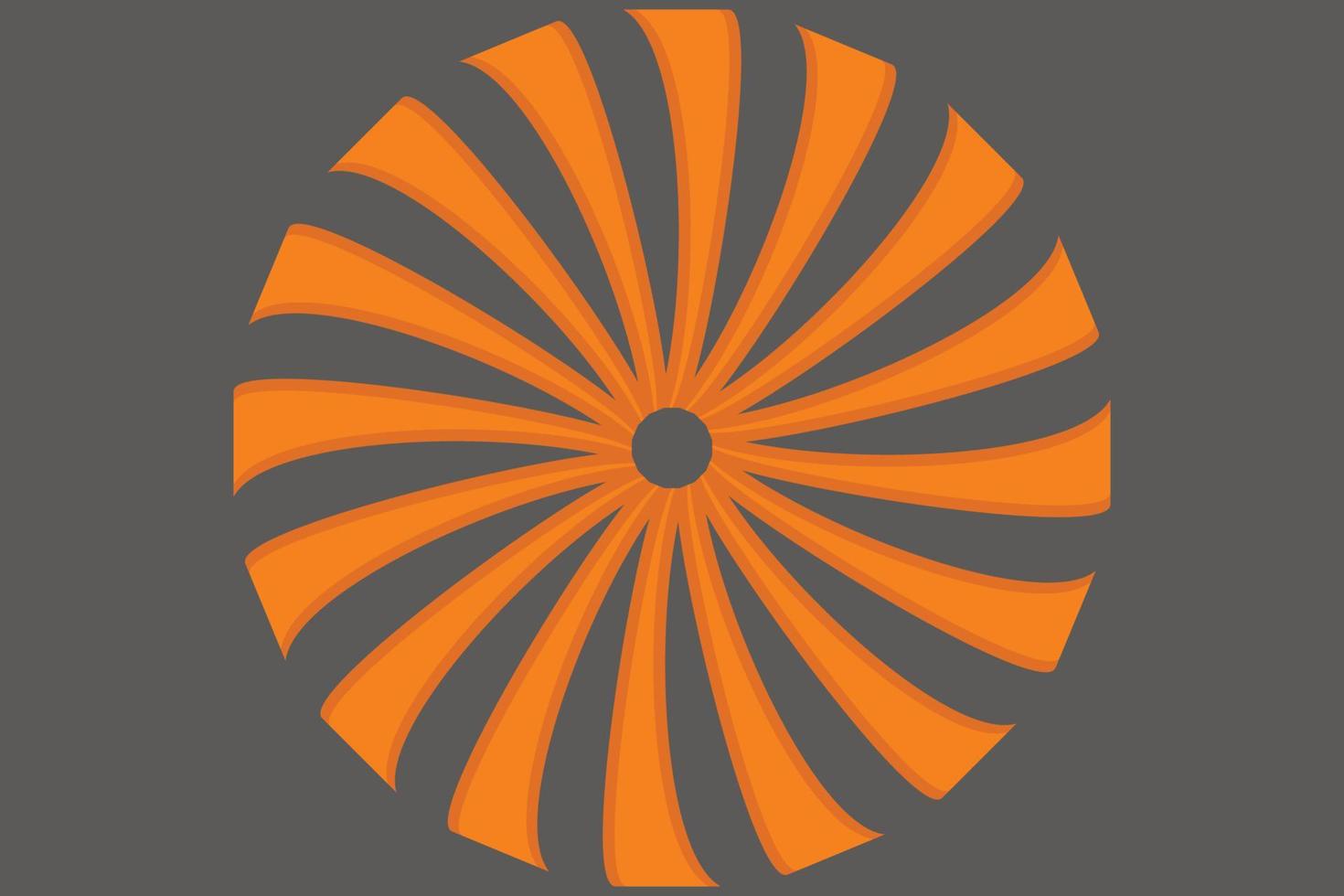 spinning background orange vector
