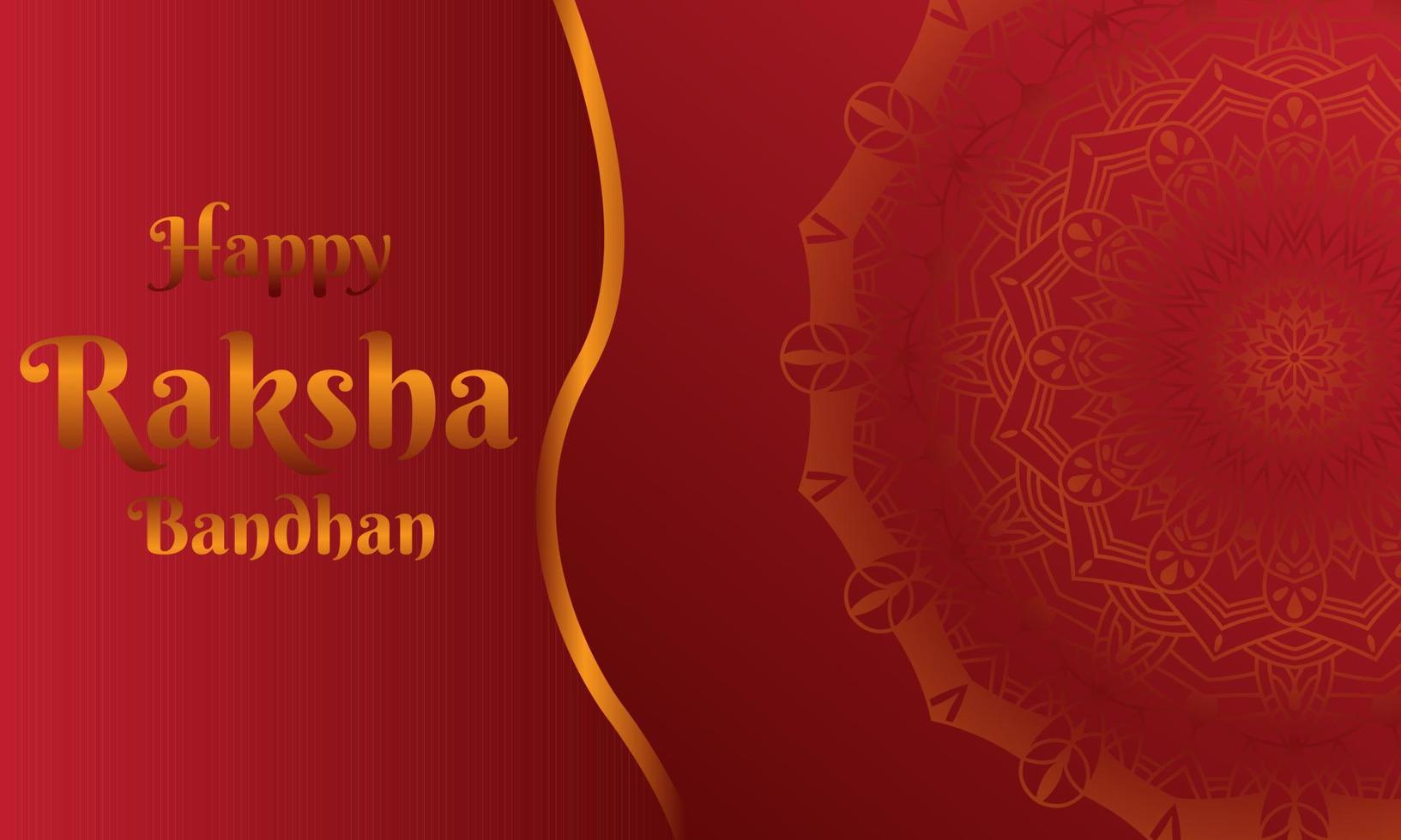 Happy Raksha Bandhan Mandala Vector