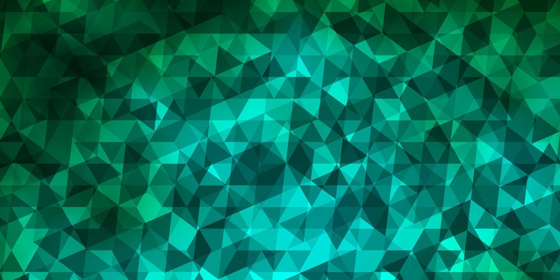 Light Green vector pattern with polygonal style.